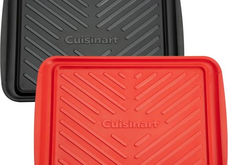 Cuisinart CPK-200 Grilling Prep and Serve Trays, Black and Red Large 17 x 10. 5